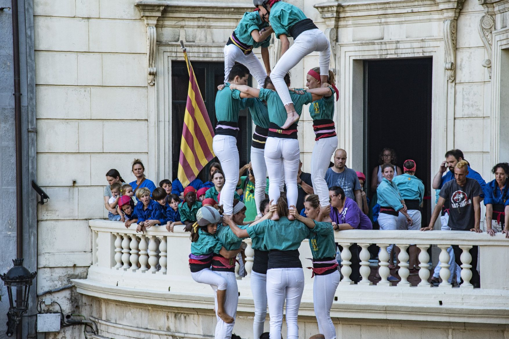 Els Castellers de Berga celebren el seu desè aniversari