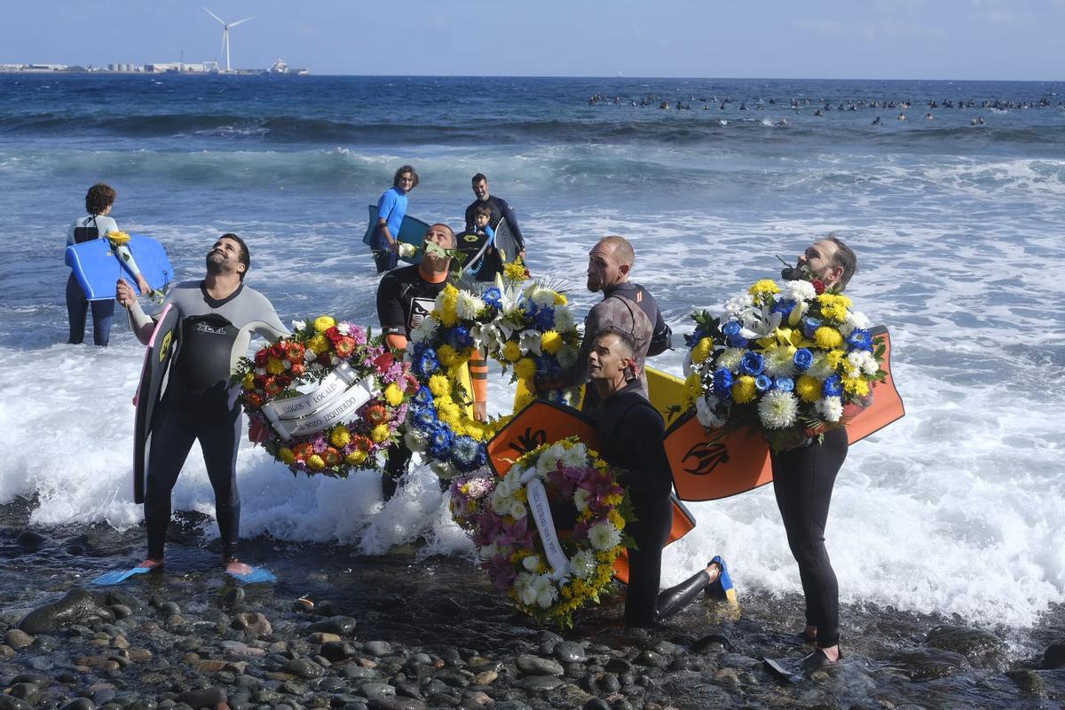 Homenaje en Pozo Izquierdo a los tres fallecidos en Las Tederas