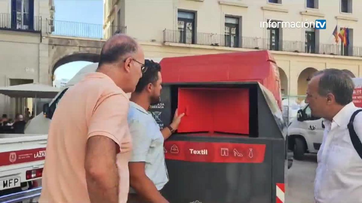 Alicante desplegará 350 contenedores "inteligentes" para la recogida del residuo textil, con Proyecto Lázaro