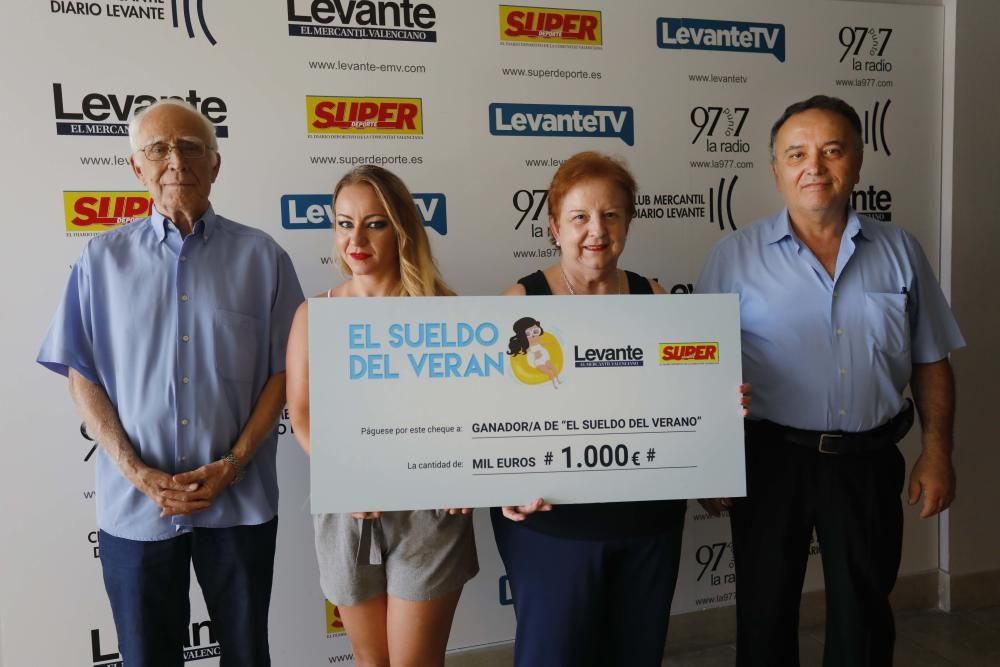 Premiados con el 'Sueldo del verano' de Levante-EMV