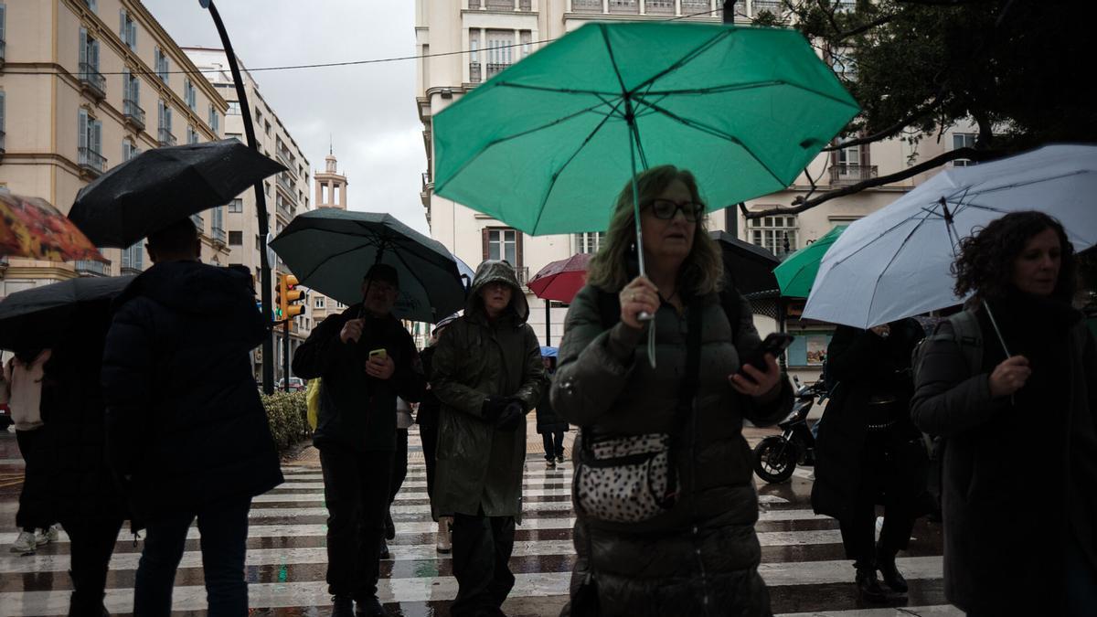 La borrasca Marta en Málaga, en imágenes