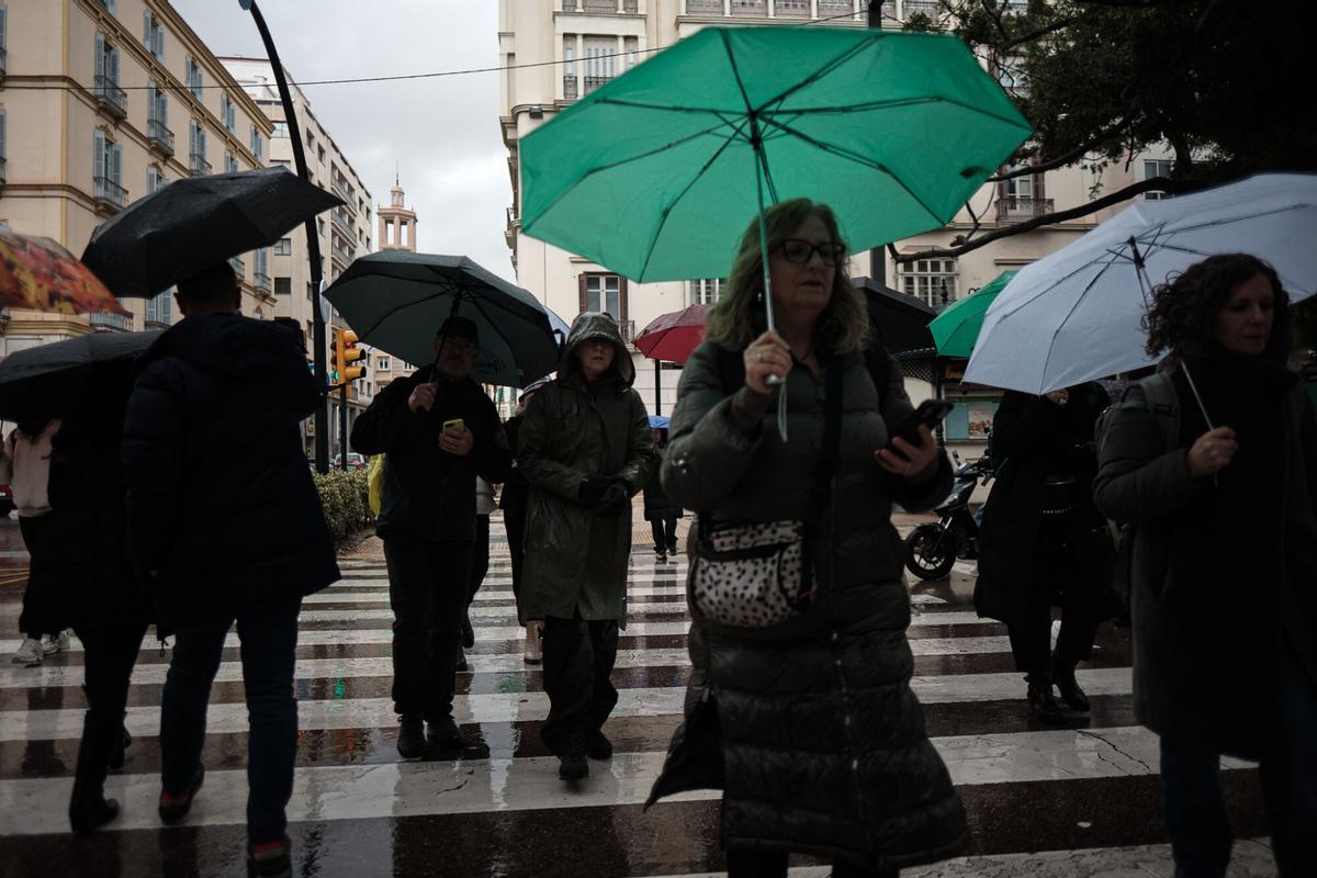 Así ha sido el paso de la borrasca Marta por Málaga capital Así ha sido el paso de la borrasca Marta por Málaga capital