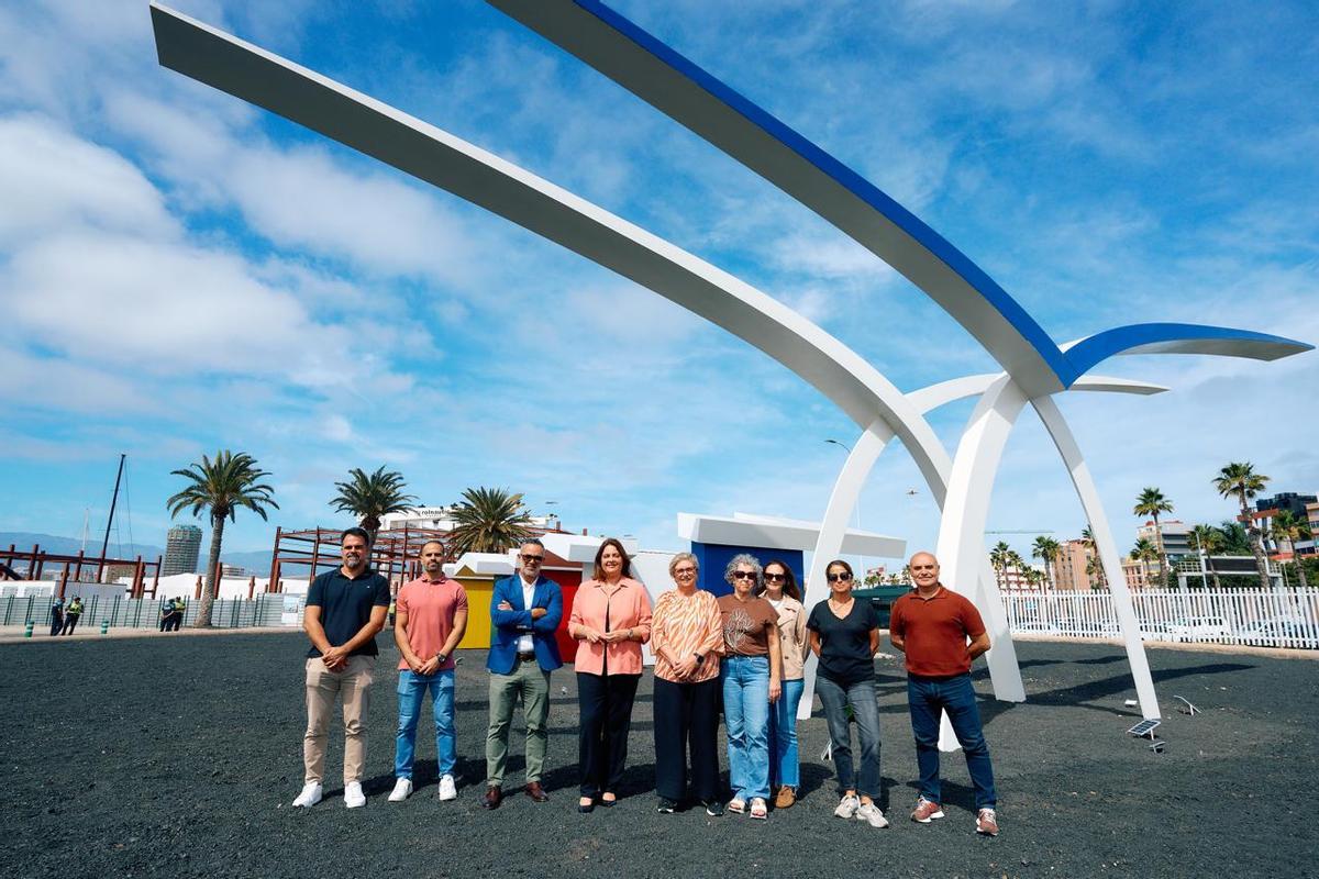 Inauguración del monumento 'La Gaviota'