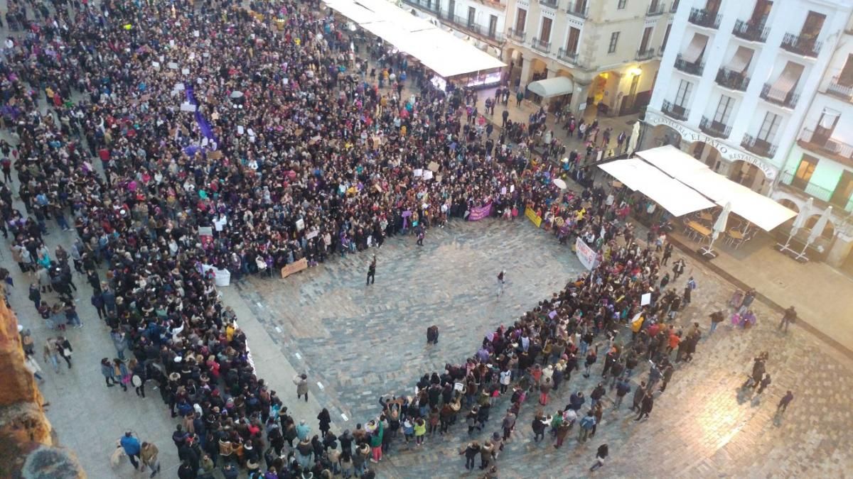 Huelga feminista en Extremadura