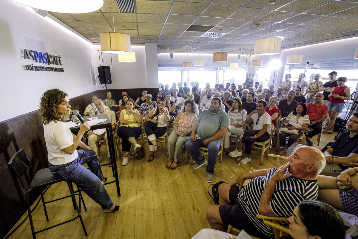 FOTOS | Rosario Sánchez lanza su candidatura en el PSIB para disputar el Govern a Prohens: "Baleares vive una inercia dramática"