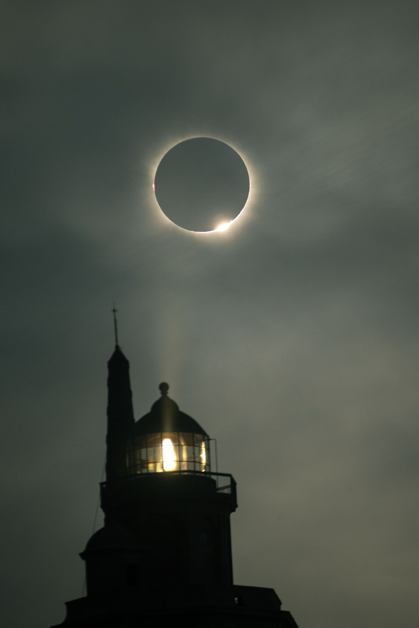 Eclipse de sol sobre la Torre de Hércules