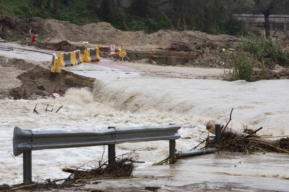 Segundo día del  Temporal Gloria en la Vall d'Albaida, la Costera y la Canal de Navarrés