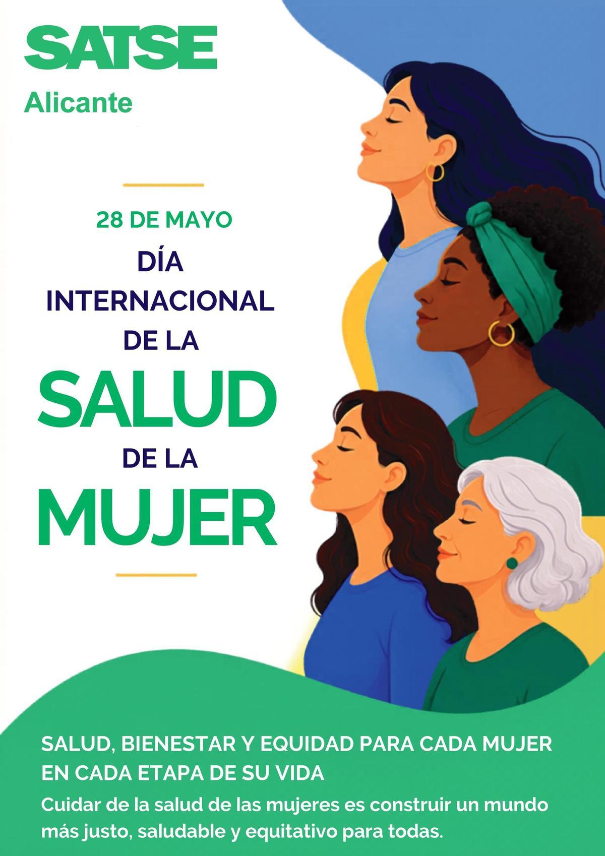 Cartel de la campaña con motivo del Día Internacional de Acción por la Salud de las Mujeres.