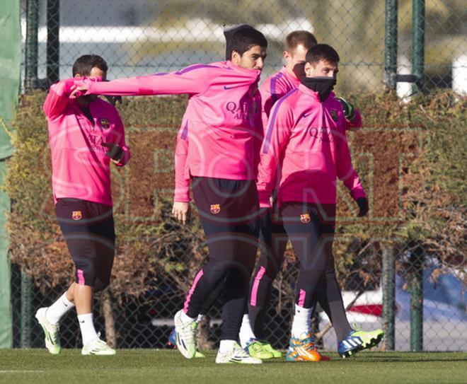 El Barça prepara el partido contra la Real Sociedad