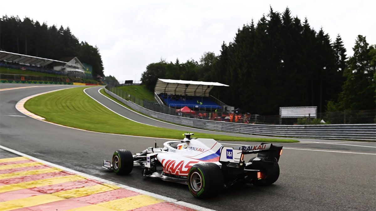 Mick Schumacher, al volante del Haas en Spa