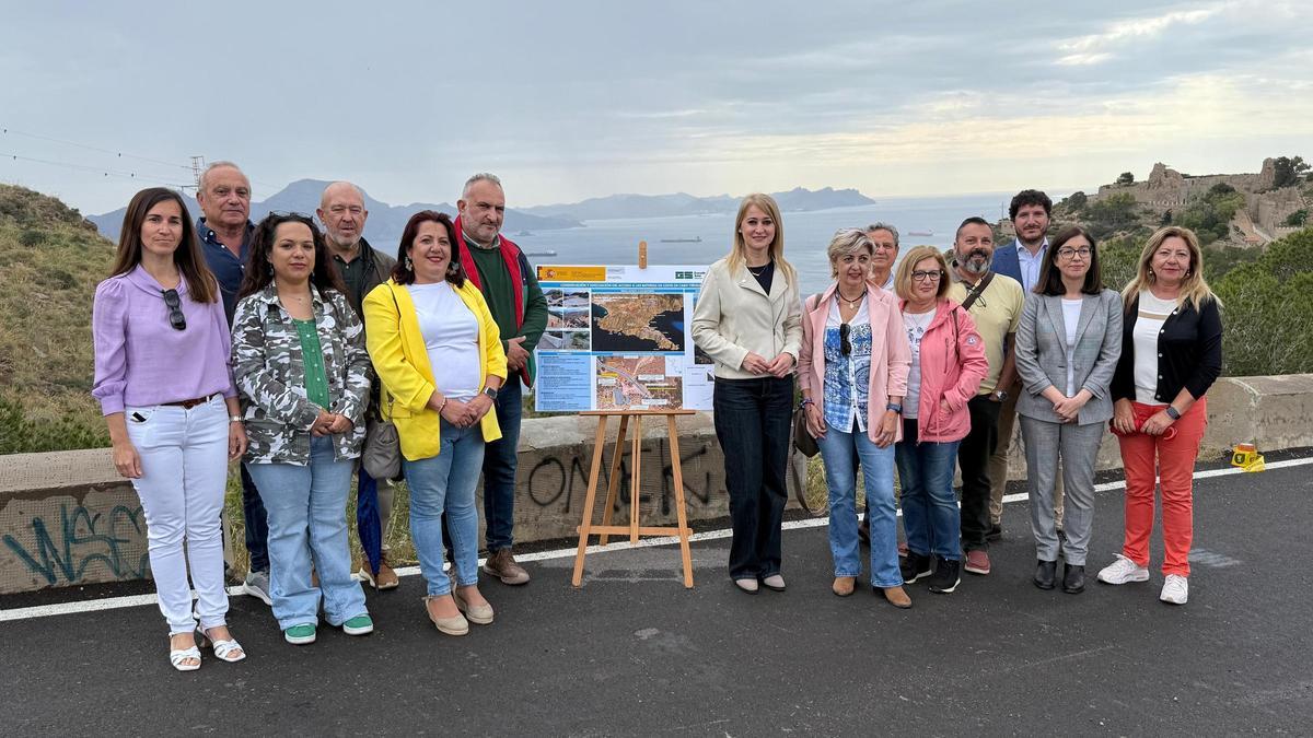 Inauguración de las obras de mejora del acceso a las baterías de Cabo Tiñoso