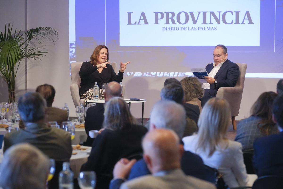 Foro Prensa Ibérica con Beatriz Calzada, presidenta de la Autoridad Portuaria de Las Palmas