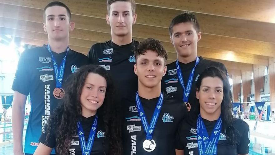 Siete medallas para el Cartagonova en el Nacional de Sabadell