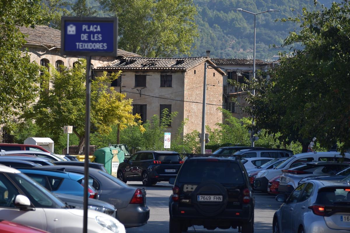 La actual plaza de les Teixidores en Sóller.