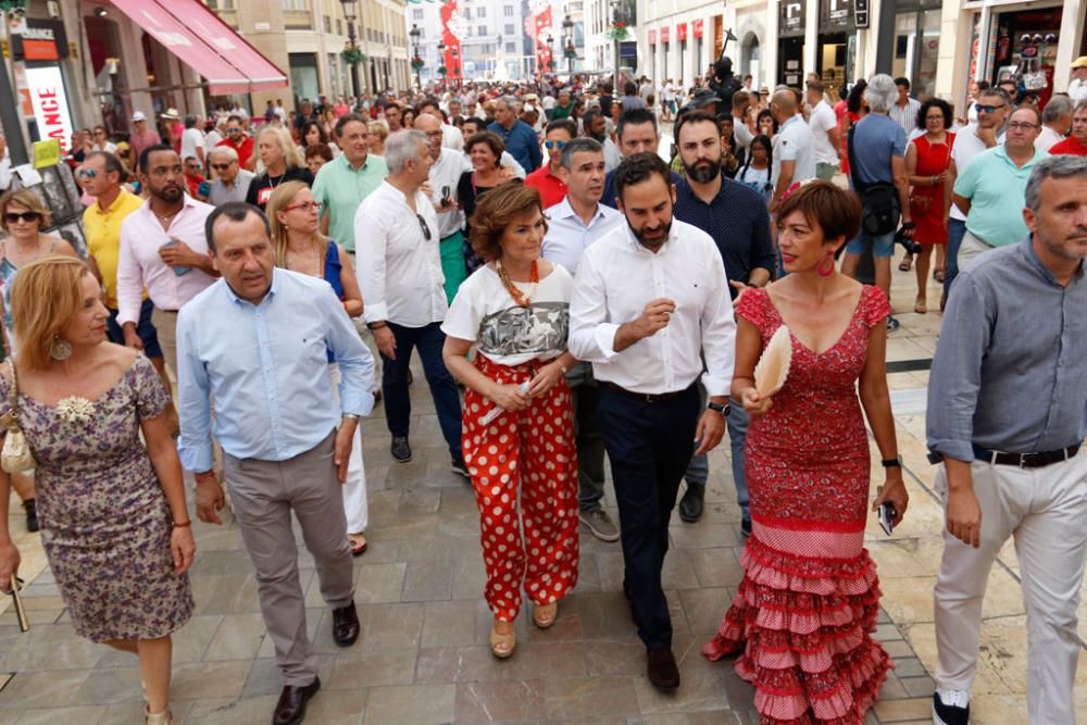 Visita de Carmen Calvo a la Feria del Centro