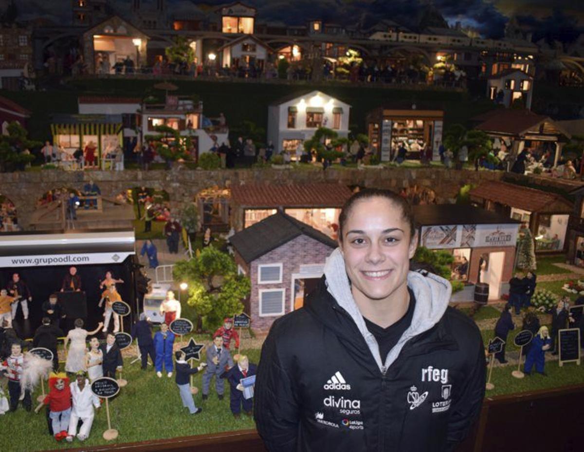 Melania Rodríguez ayer en Valga. | FDV