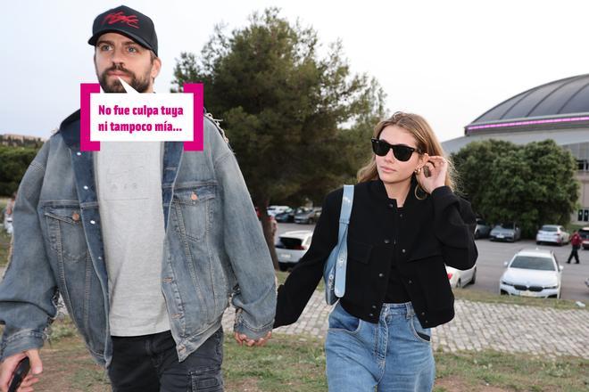 Piqué y Clara Chía de la mano