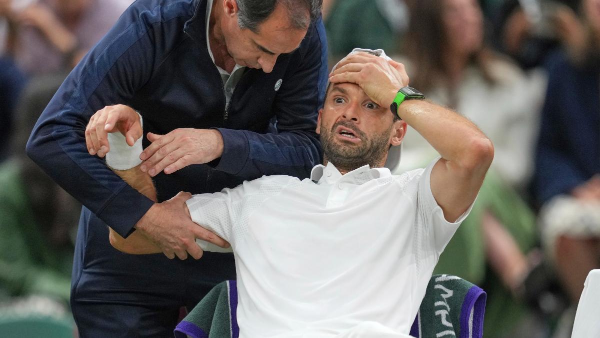 Dimitrov es trenca quan tenia Sinner contra les cordes Dimitrov es trenca quan tenia Sinner contra les cordes