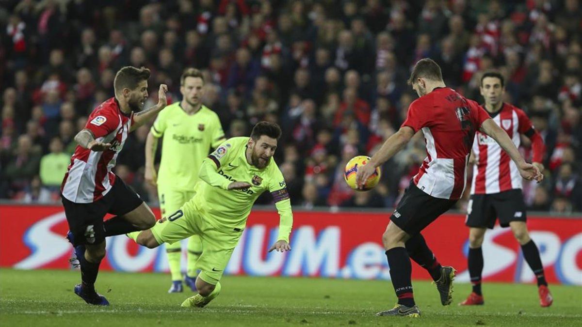 El FC Barcelona tropezó en San Mamés contra el Athletic