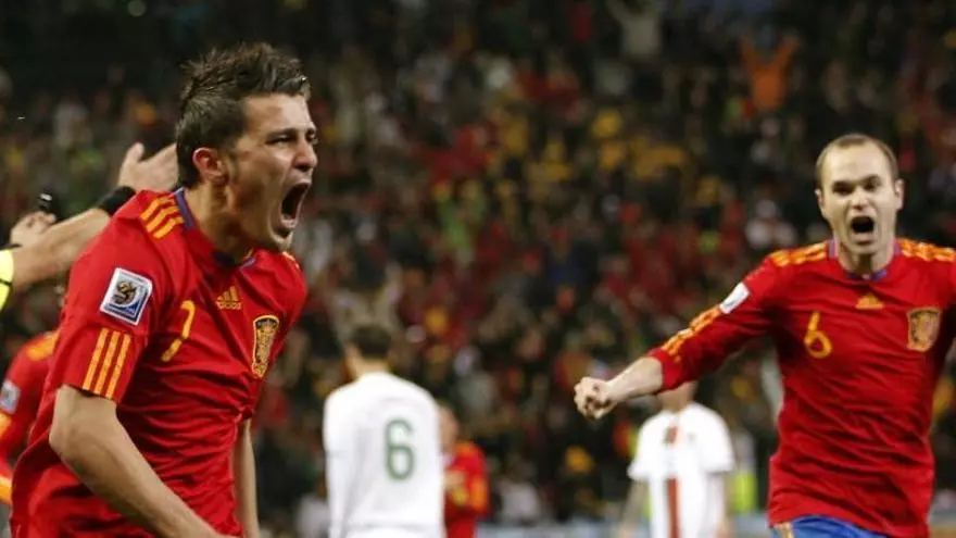 Así fue el gol de David Villa a Portugal en 2010