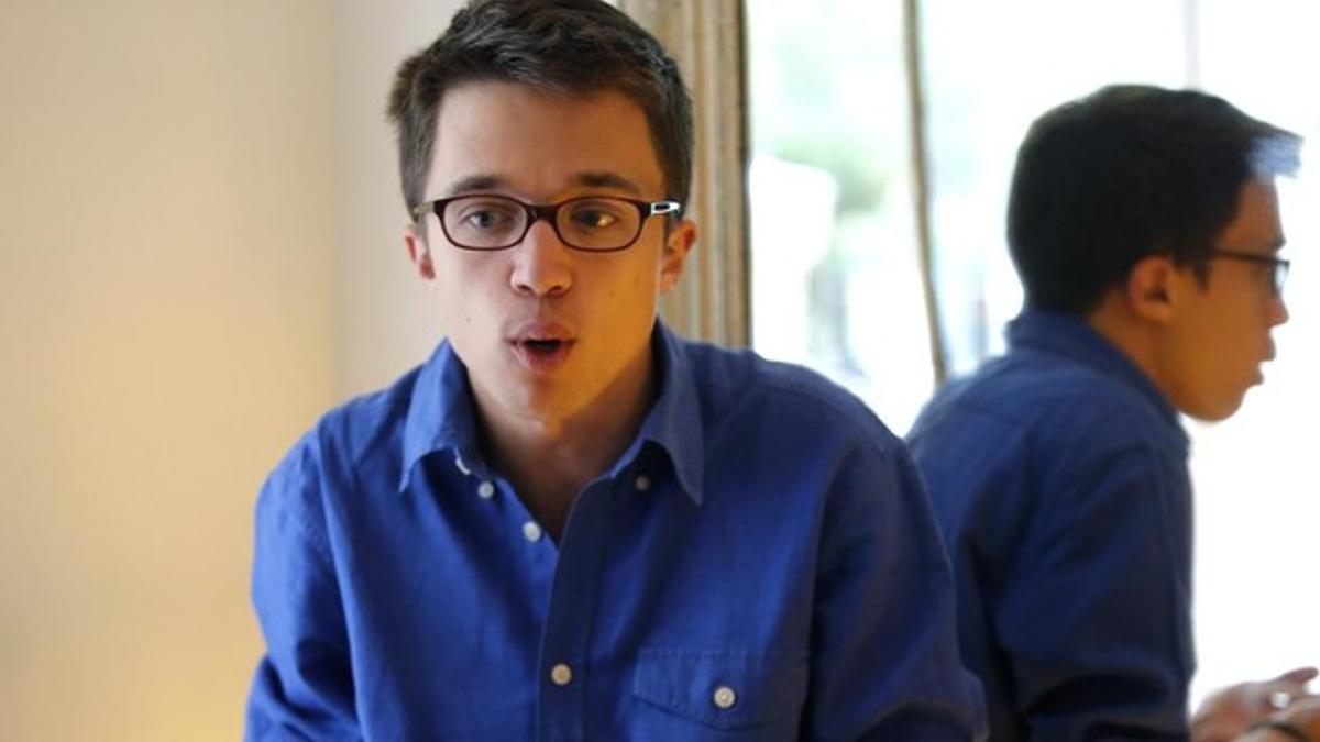 Íñigo Errejón, el 'cerebro' de Podemos, en el centro de Madrid.