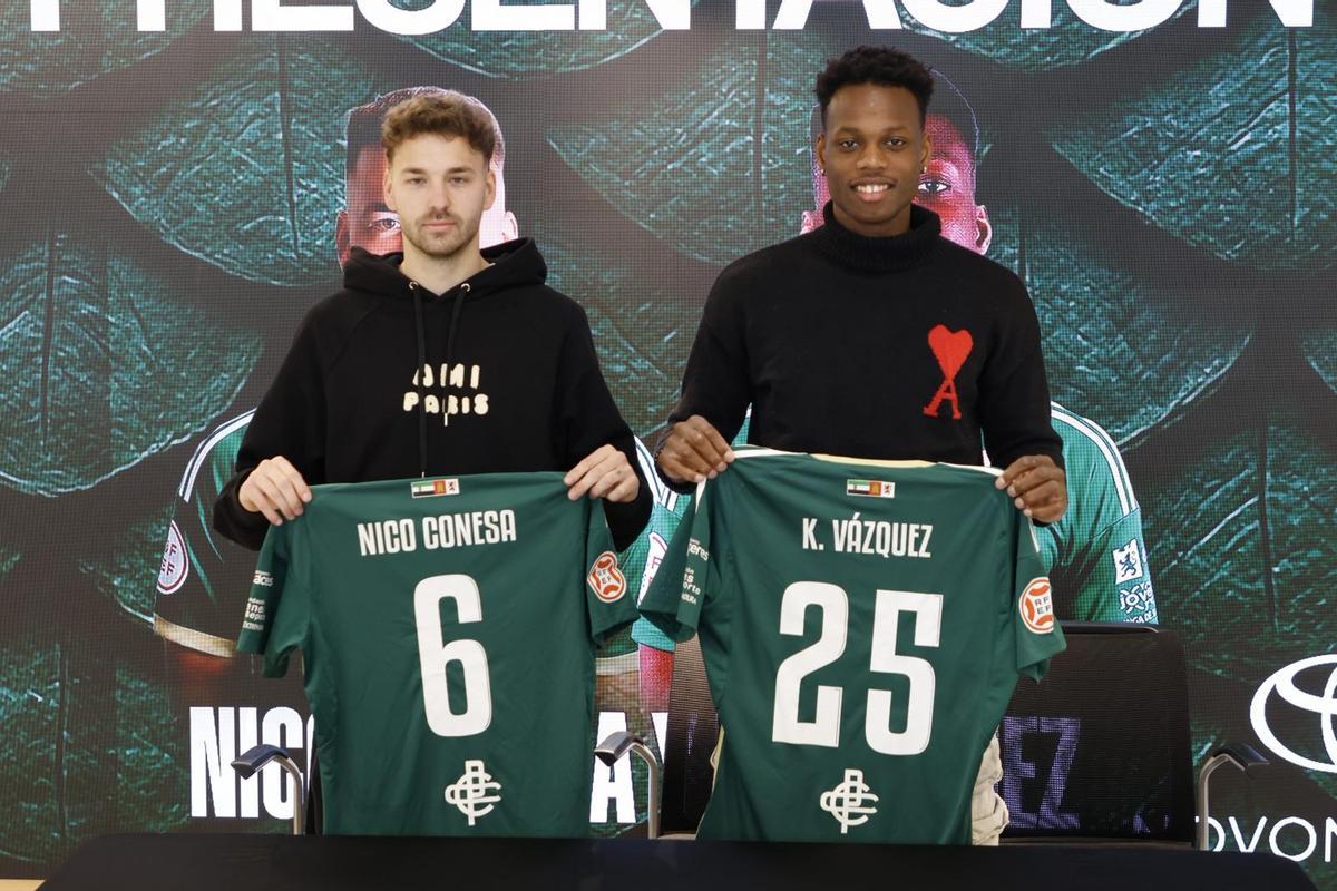 Nico Conesa y Kensly Vázquez, los dos primeros refuerzos invernales del Cacereño.