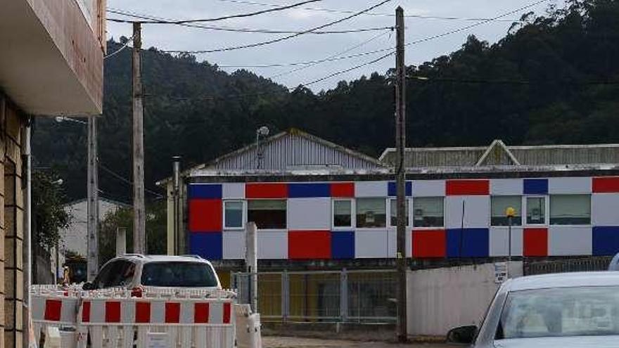 La calle A Pedra estará cortada de martes a viernes. // G.Núñez