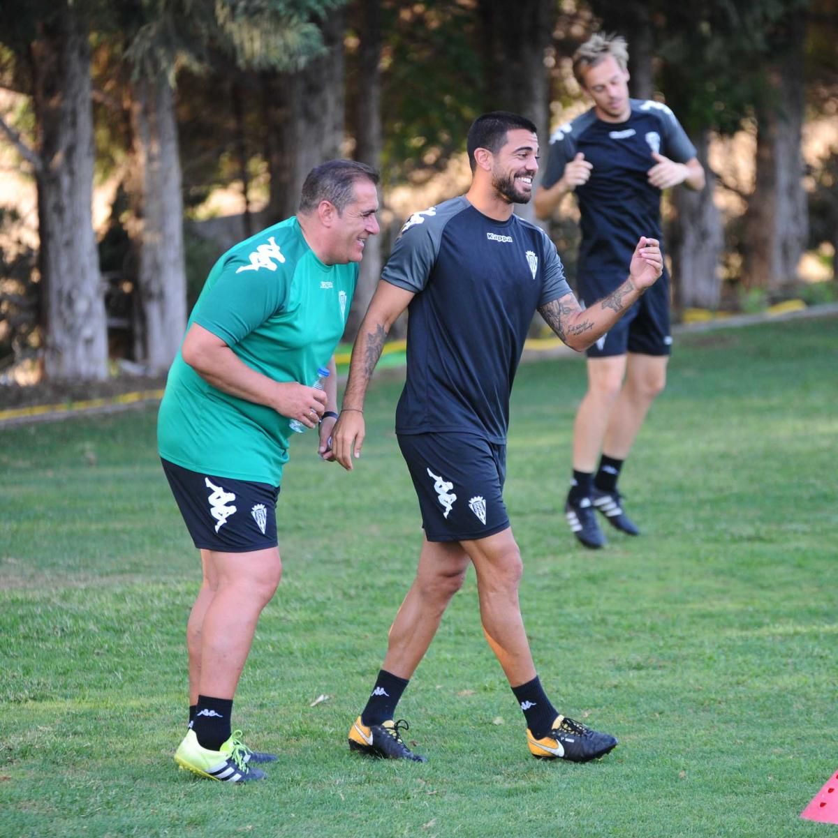 Primer entrenamiento de Sandoval tras su vuelta al Córdoba CF