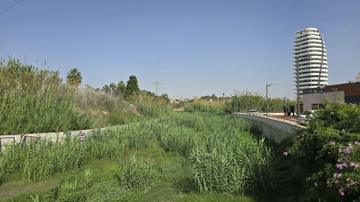 El barranco del Quiso en su tramo urbano en Calp.