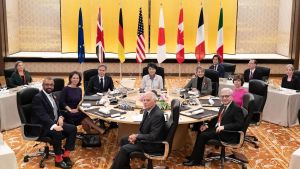 Los ministros de Exteriores del G7 reunidos en Tokyo.