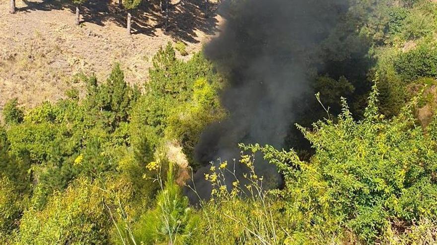 Accidente de Jorge Rodríguez en el Rallye Senderos de La Palma