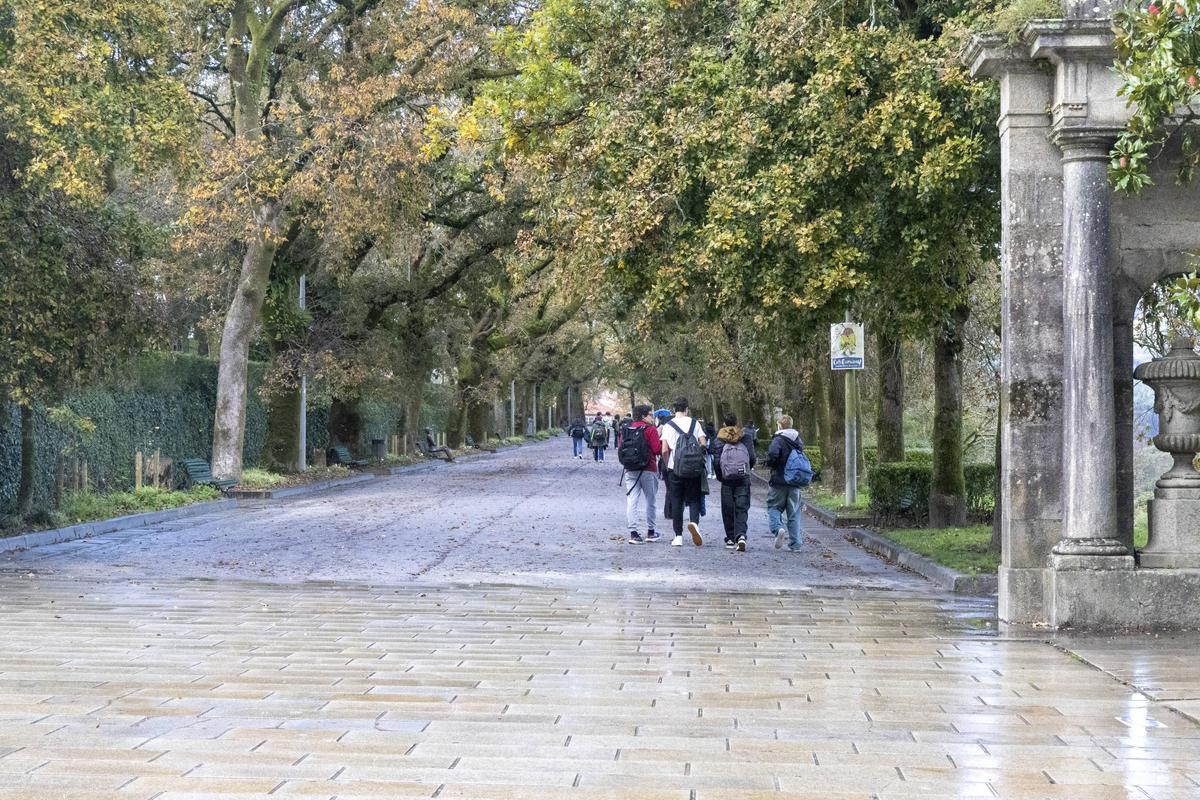 El Paseo da Ferradura, en la Alameda de Santiago