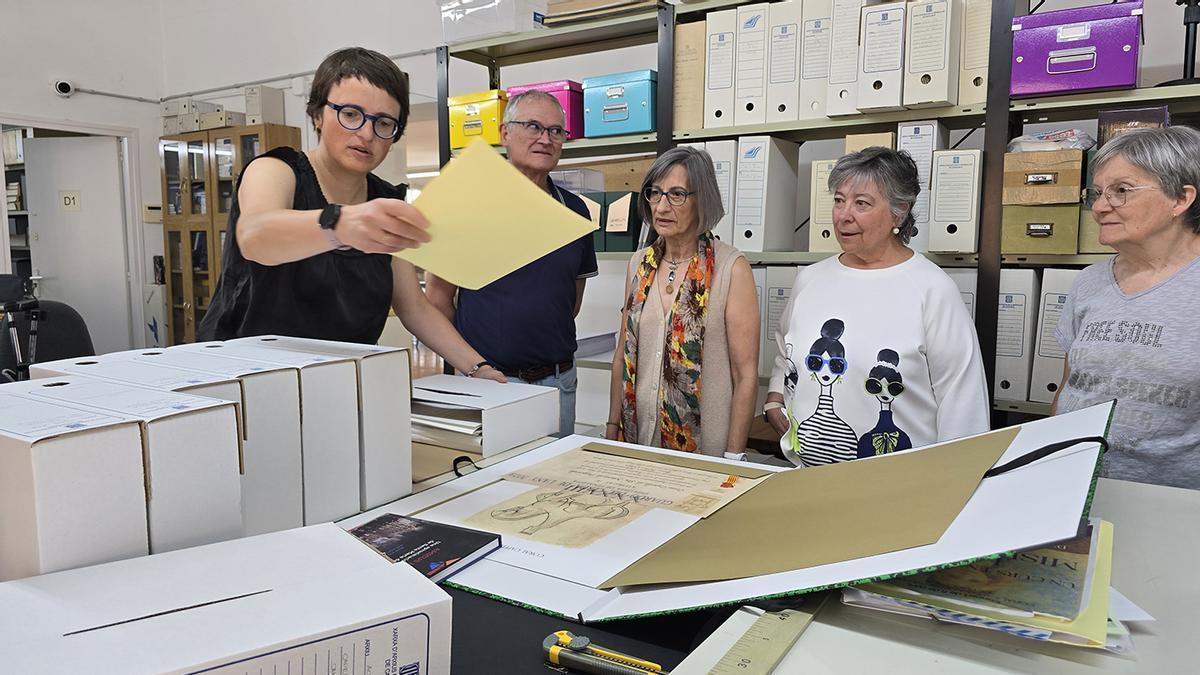 La cessió de la documentació a l'Arxiu Comarcal