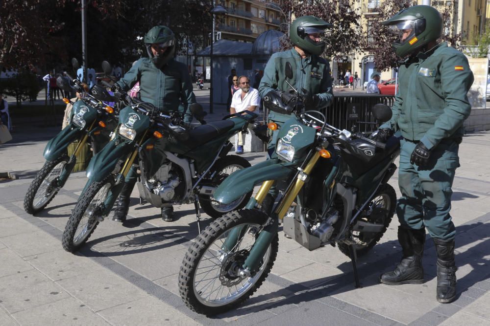 Ensayo de la parada militar de la fiesta del Pilar