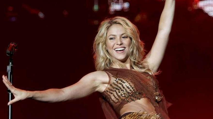 La cantante Shakira, durante un concierto.