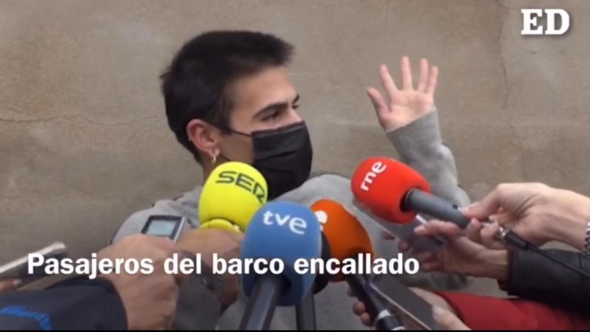 Testimonios de varias personas que se encontraban en el barco de Fred Olsen encallado en Agaete