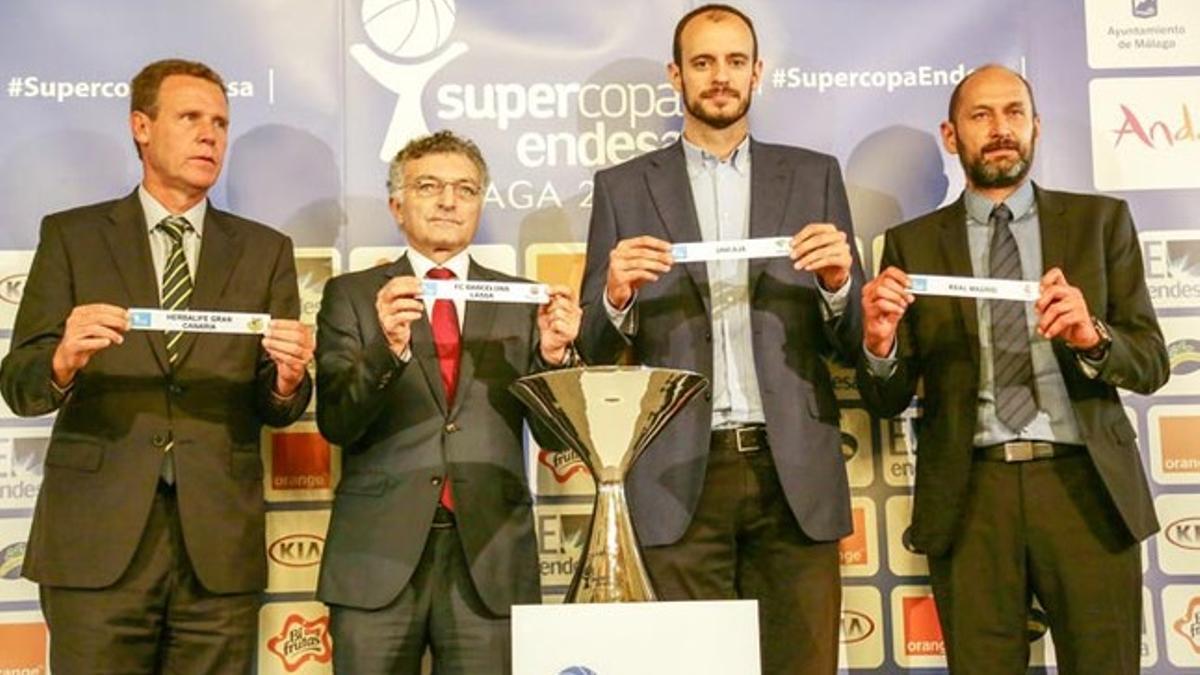 El sorteo de la Supercopa Endesa 2015 se realizó en Málaga