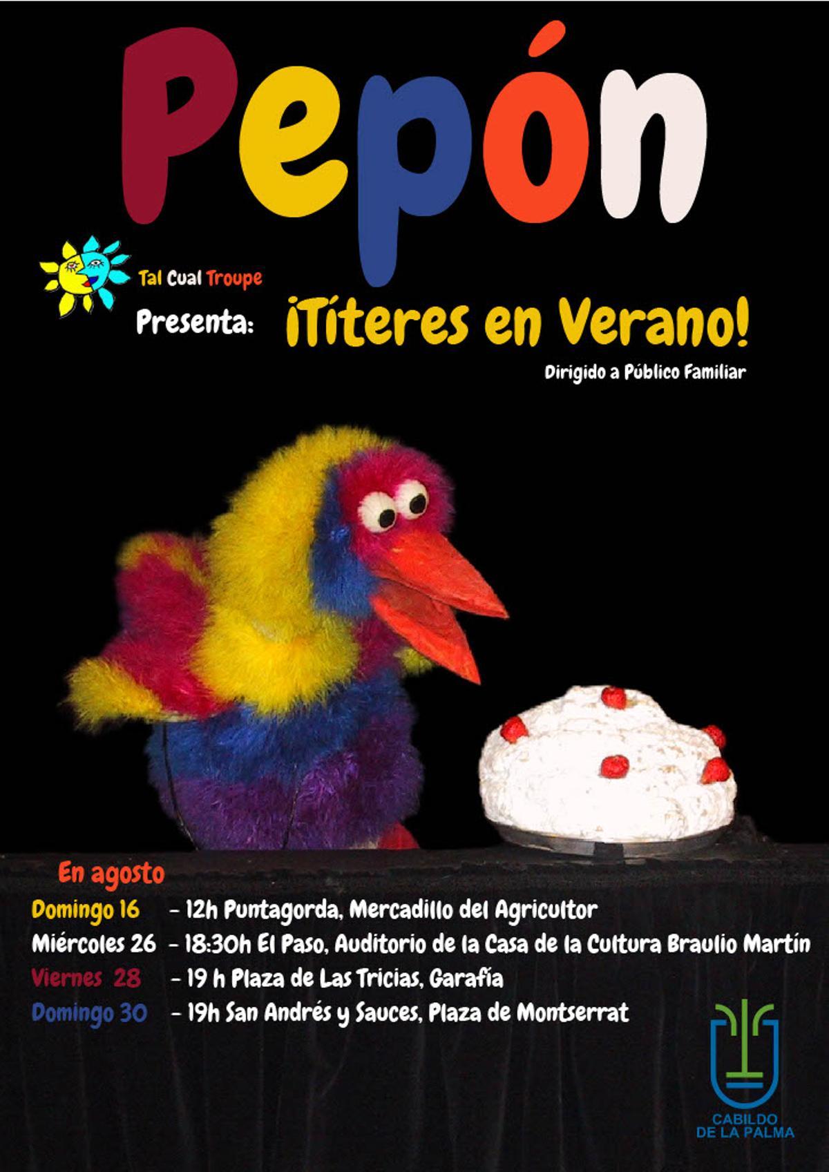 Cartel de la obra.