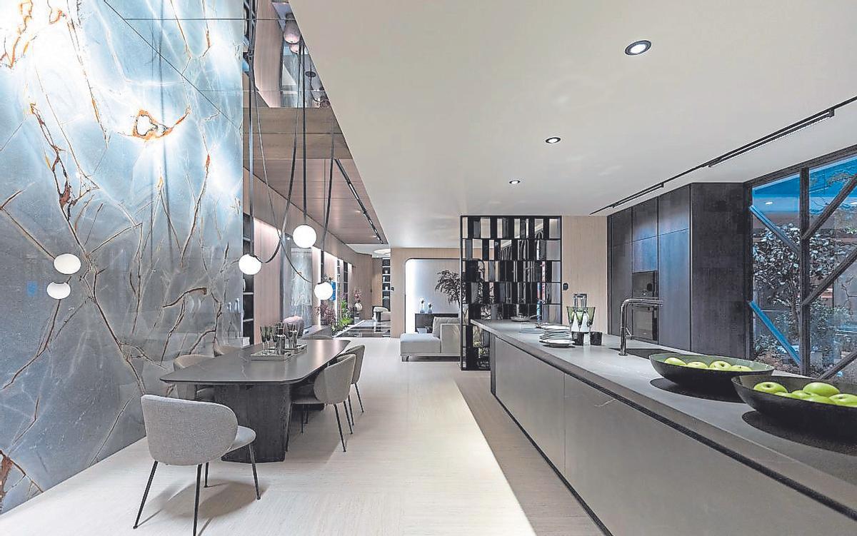 Ambiente del 'showroom' de Xligth en la 31ª Muestra Internacional.