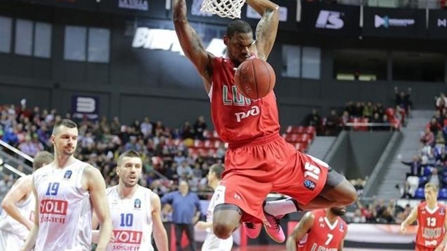 Frank Elegar disputando un partido de Eurocup la pasada temporada.