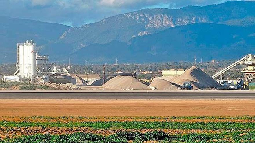 Imagen de obras en el aeropuerto de Son Sant Joan.