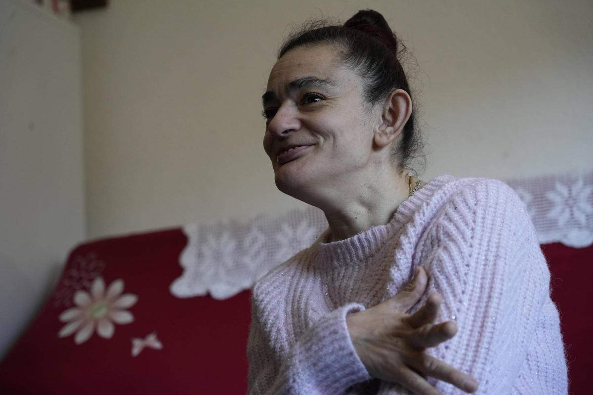 Tere Guerra Pino, durante la entrevista en su casa de Sogo de Sayago.