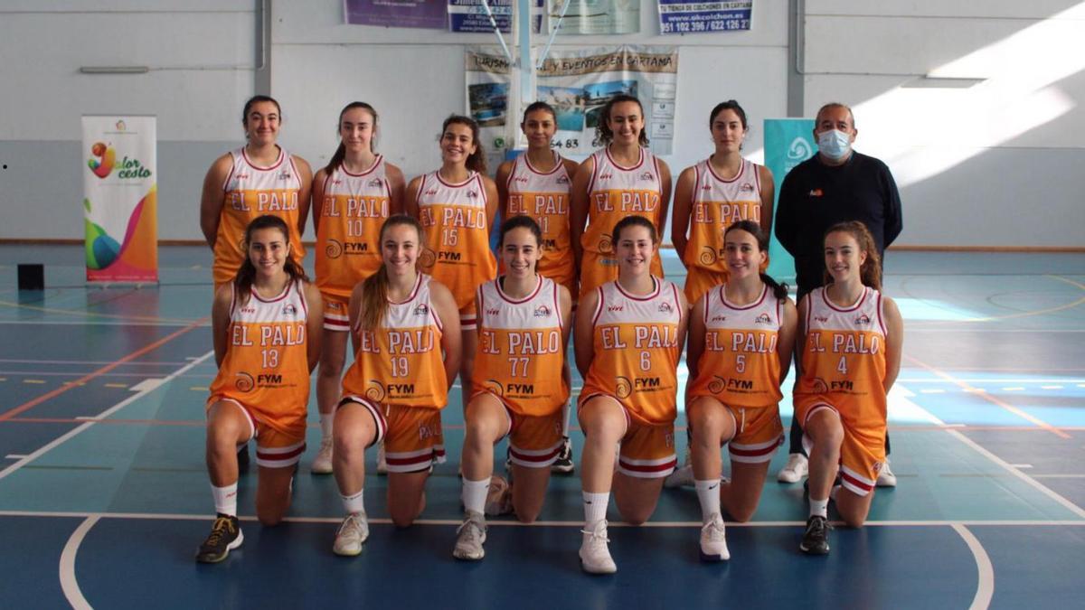 Equipo júnior femenino del CB El Palo.