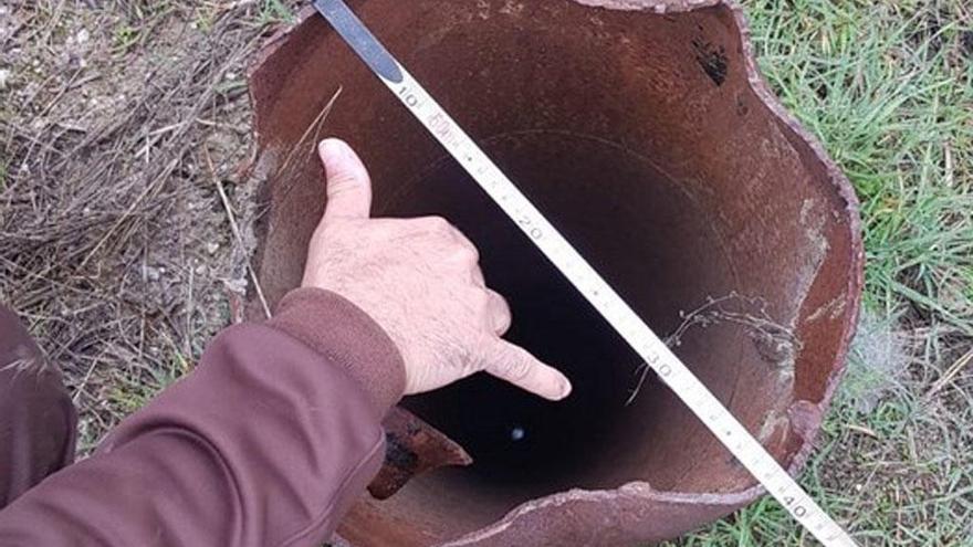 Imagen de un pozo existente en una finca de Málaga