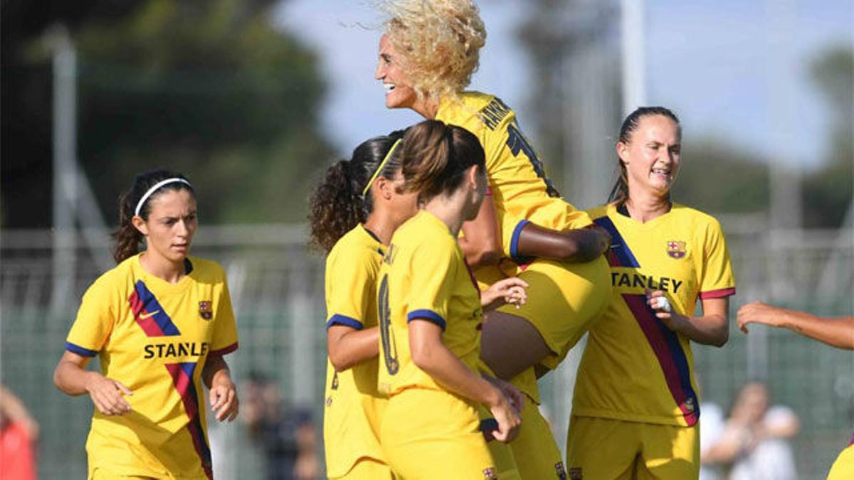 Un gol de Oshoala dio el triunfo a las culés ante el Montpellier