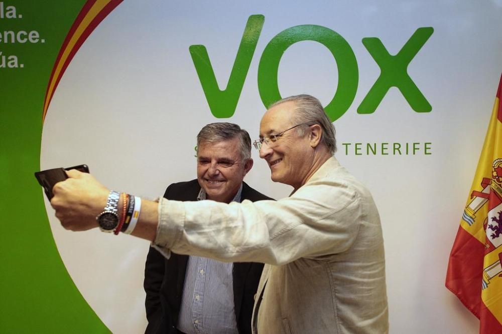 Vox celebra sus resultados en Canarias.