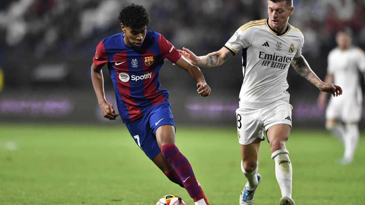 Toni Kroos durante la final de la Supercopa.