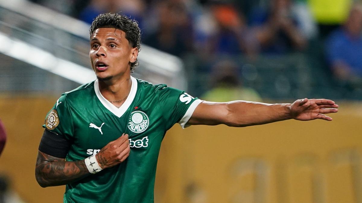 Richard Ríos, jugador del Palmeiras