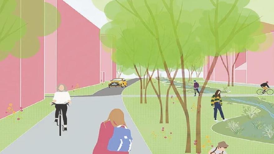 Cartel anunciador de la presentación del proyecto.