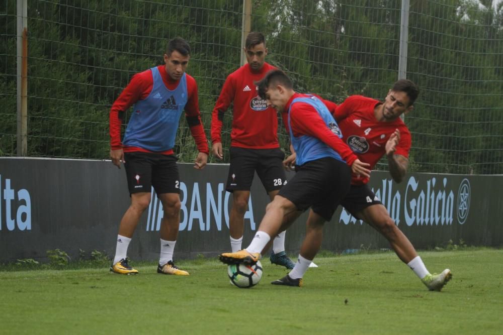 Entrenamiento del Celta en A Madroa